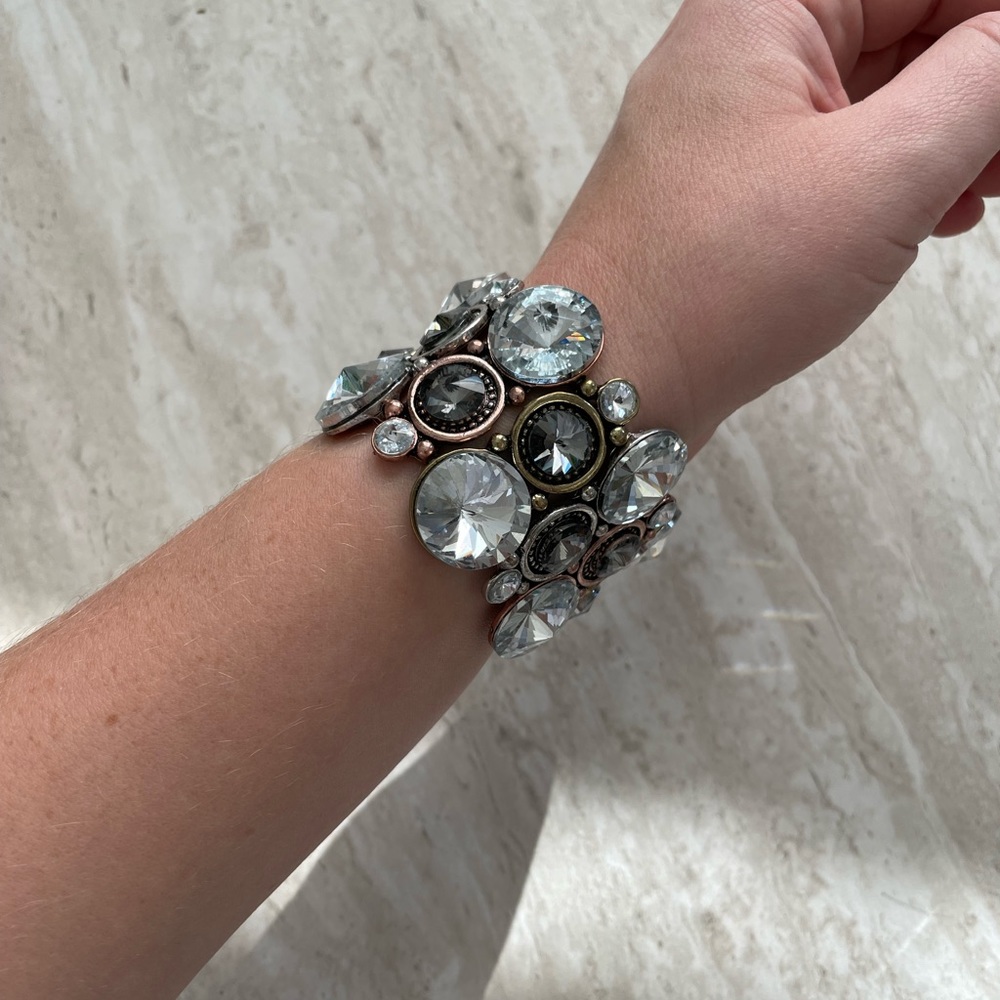 Chunky Rhinestone Bracelet - Picture 2 of 5